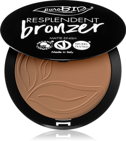 puroBIO Cosmetics Resplendent - Бронзатор с матовым финишем оттенок 01 Pale Brown, 9 g