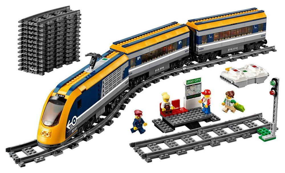 LEGO City: Пассажирский поезд 60197 — Passenger Train — Лего Сити Город