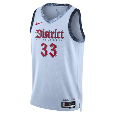 Футболка Nike NBA 2024/25 City Edition Swingman Washington Wizards Kyle Kuzma Blue Jersey