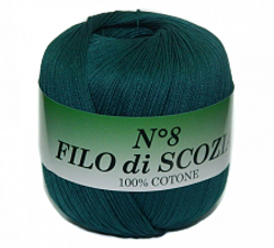 Пряжа Filo Di Scozia №8 50г, 340м, 100%мерсеризованный хлопок (цена за 1 шт)