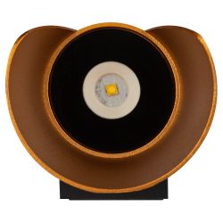 Светильник накладной светодиодный ЭРА WL42 BK+GD 6Вт 3500К IP54 черный/золото для интерьера и фасадов зданий | Настенная подсветка