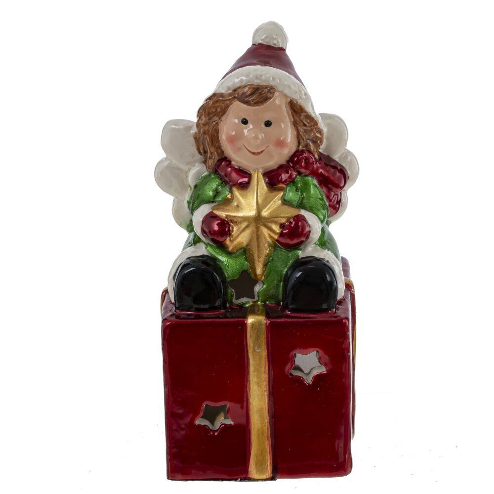 GAEM Фигурка декоративная с подсвет "Ангел/Дед Мороз/Снеговик" (LR44x3), L5,5 W5,5 H12,5 см, 3в.