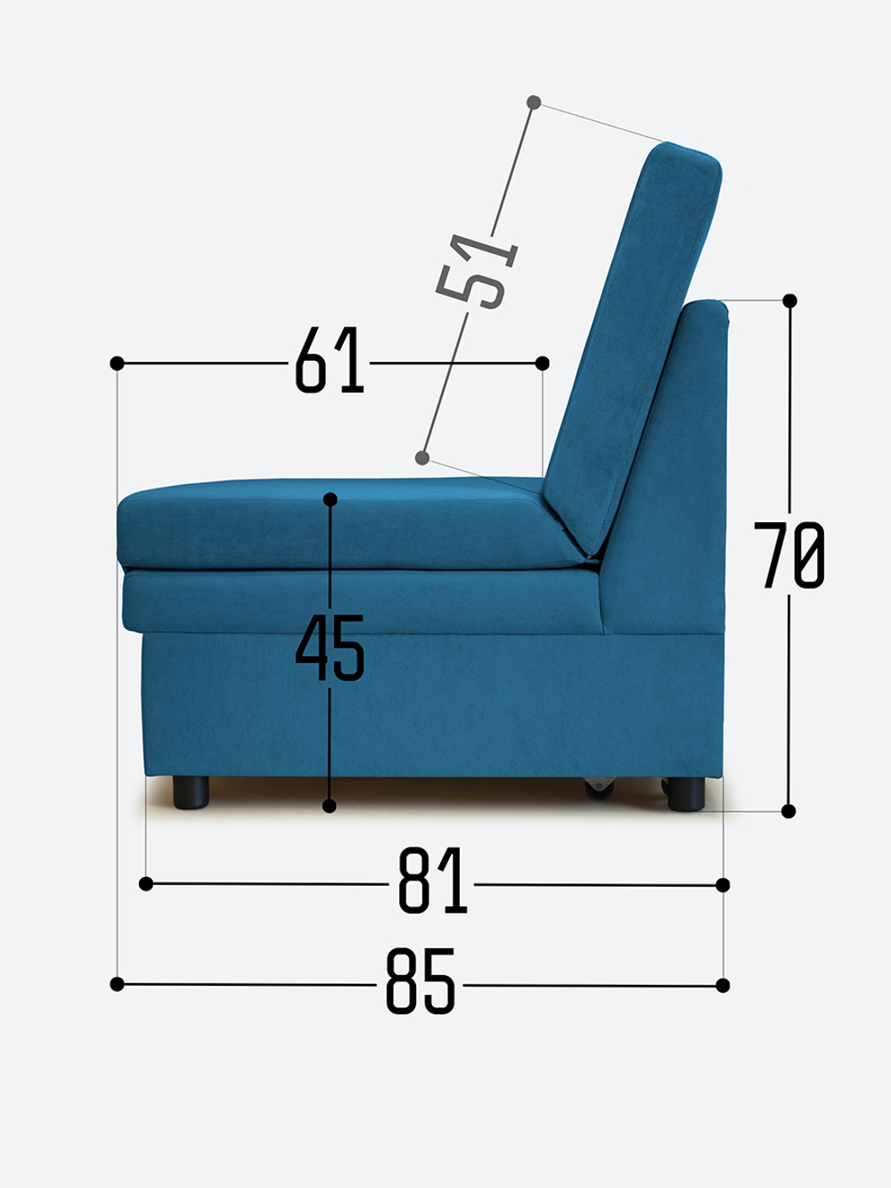 Кресло-кровать "Экономик" 90 см