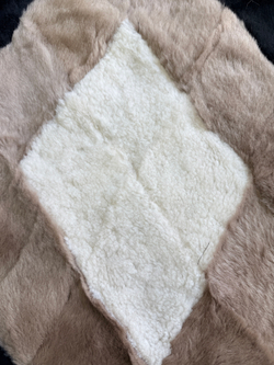 Покрывало меховое ковер из шкуры овчины