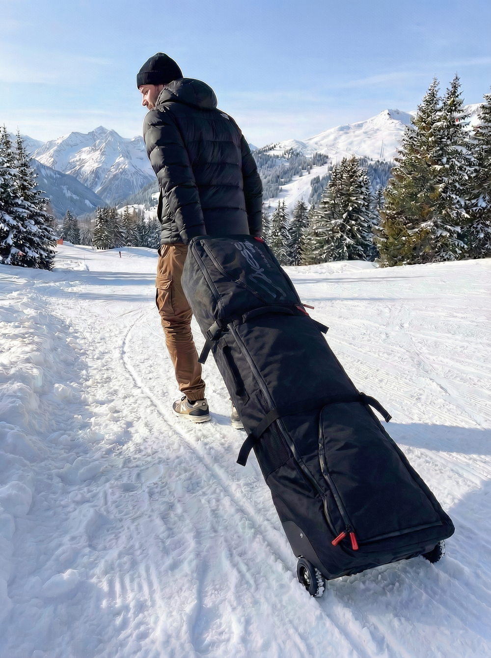 Чехол на колесах для сноуборда OXESS wheelie bag 194cm