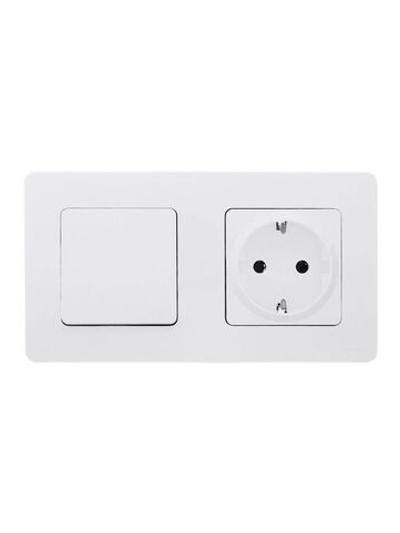 Выключатель 1-кл. Inspiria 10А IP20 250В 10AX механизм бел. IEK 673600