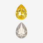 Кристалл Капля (Drop), оттенок "Светлый Топаз"/"Light Topaz", 10*7мм