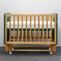 Кровать Antemi Mari 120х60 Ник 14 3/д Зеленый/дерево