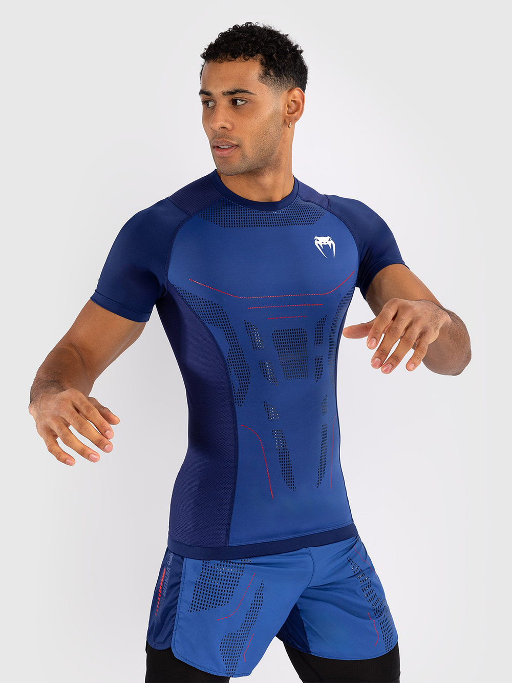 Рашгард Venum Technical 3.0 Icy Blue S/S