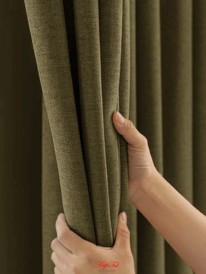 Nemon Blackout (тёмно-бежевый) Шторы полный блэкаут 100% под лён