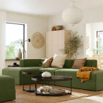 Диван 3-местный - IKEA JÄTTEBO/JATTEBO, 71x160x324см, зеленый, ЙЕТТЕБО ИКЕА