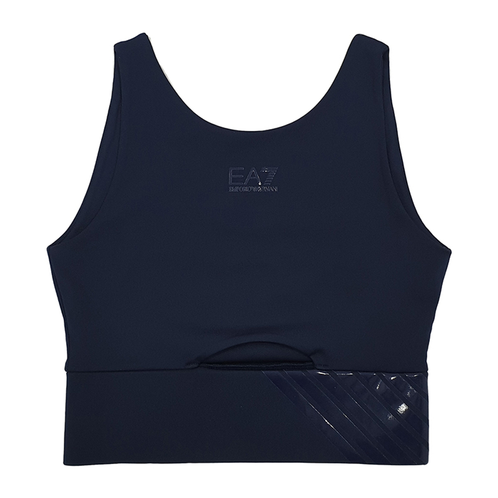 ТОП теннисный EA7 Woman Jersey Sport Bra - navy blue