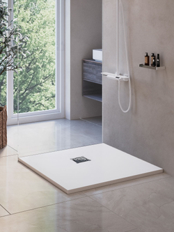 Душевой поддон квадратный RGW ST-W Белый (800x800)