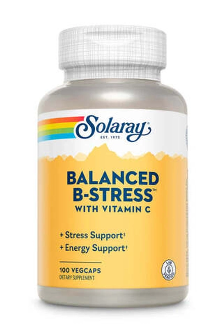 Balanced B-Stress with Vitamin C 100 капсул Solaray