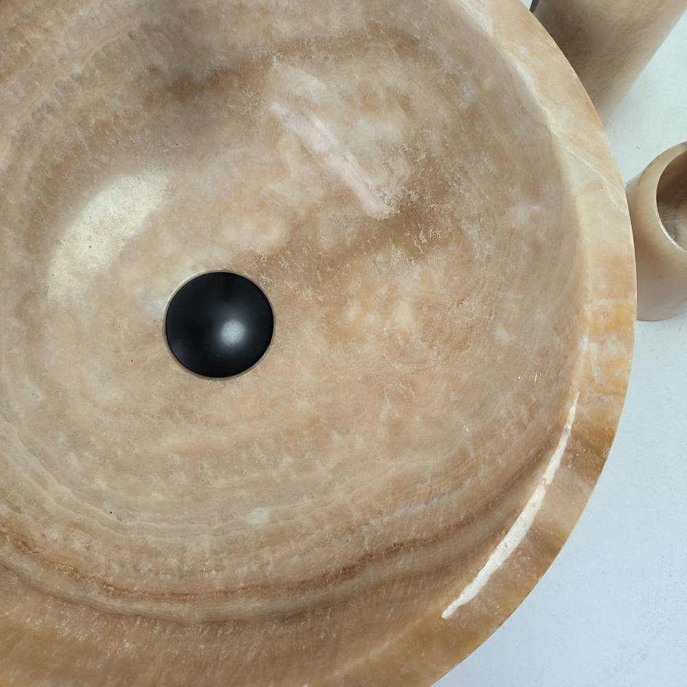 Раковина из оникса Bowl Yellow TinLip BO-62923 40*40*15 140