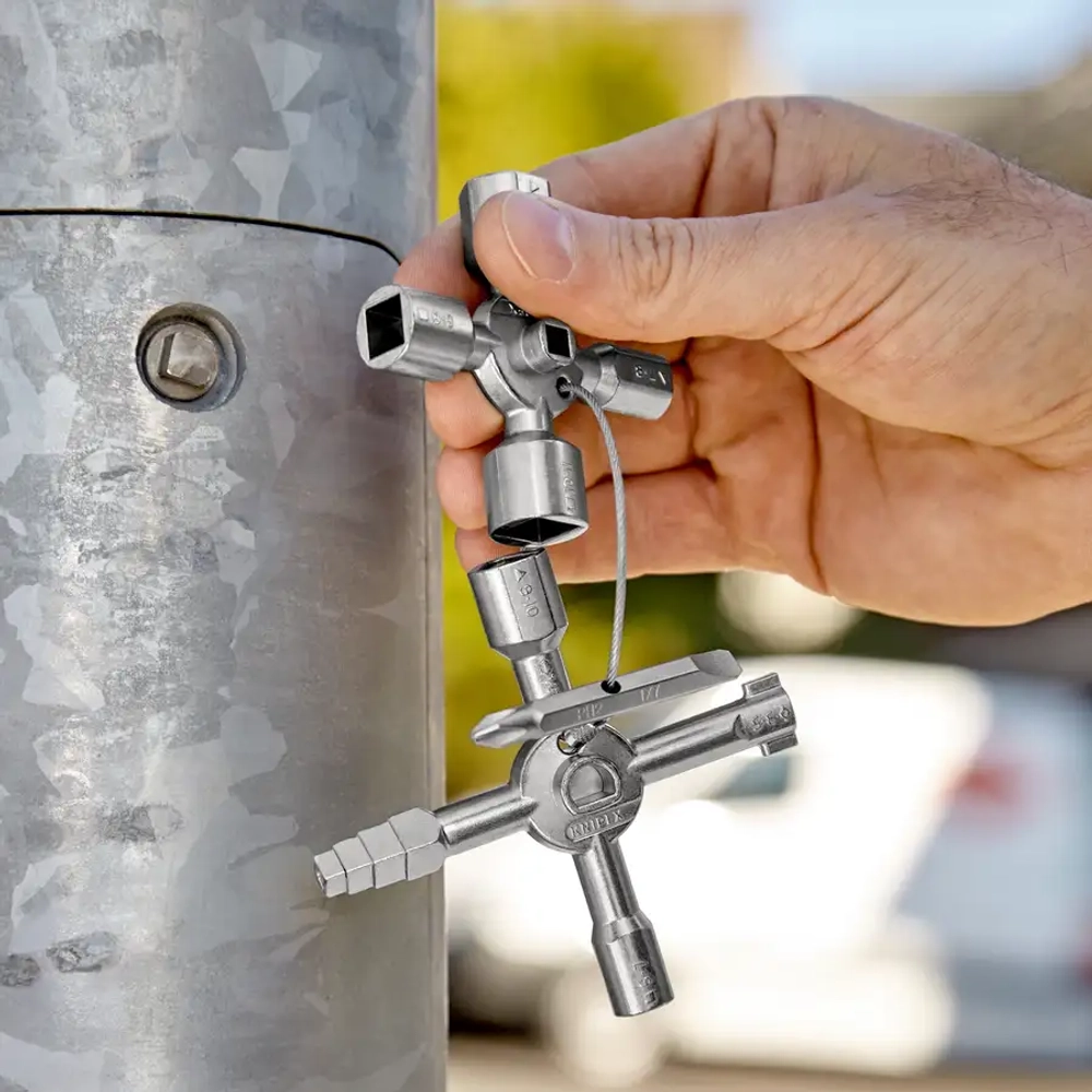 Ключ для шкафов TwinKey® 92 мм Knipex 00 11 01