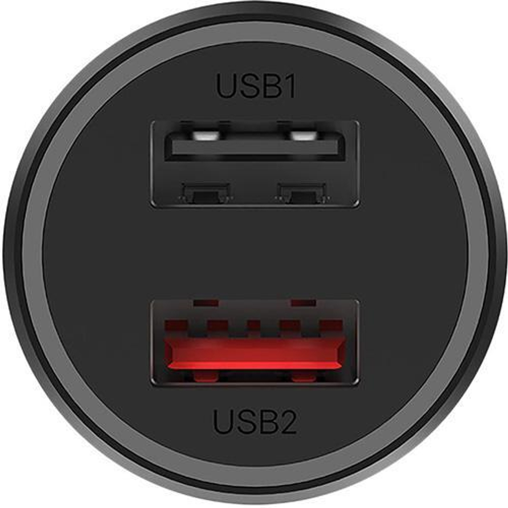 Автомобильное зарядное устройство Xiaomi мощностью 37 Вт (2 USB-A) (версия Global)