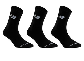 Теннисные носки New Balance Youth Daily Essentials Cushion Crew 3P - black