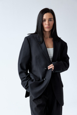 Пиджак апсайклинг с винтажной камеей