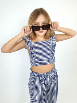 02-70-7 Комплект для девочки (топ и брюки)