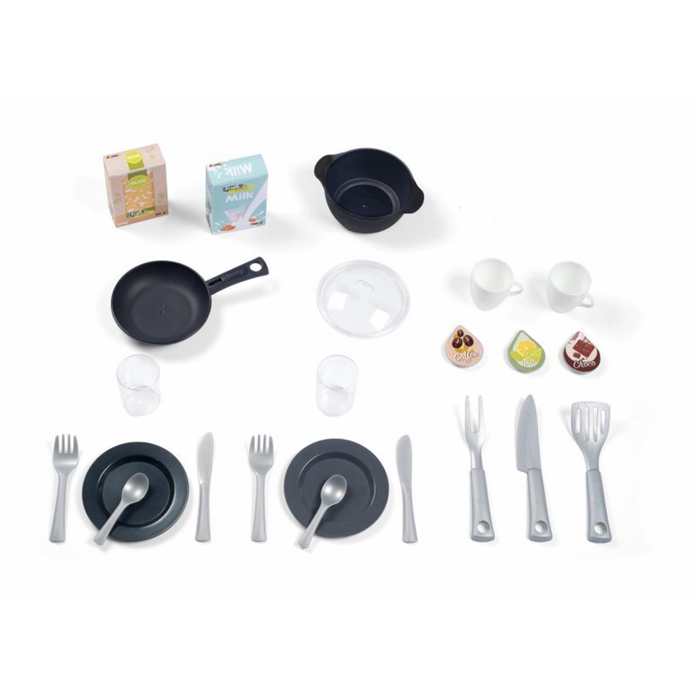Детская электронная  кухня Bon Appetit с 23 аксессуарами голубая Smoby 310823