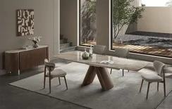 Раздвижной стол Lisbon, 180-270х90 см, глянцевая керамика Toscane