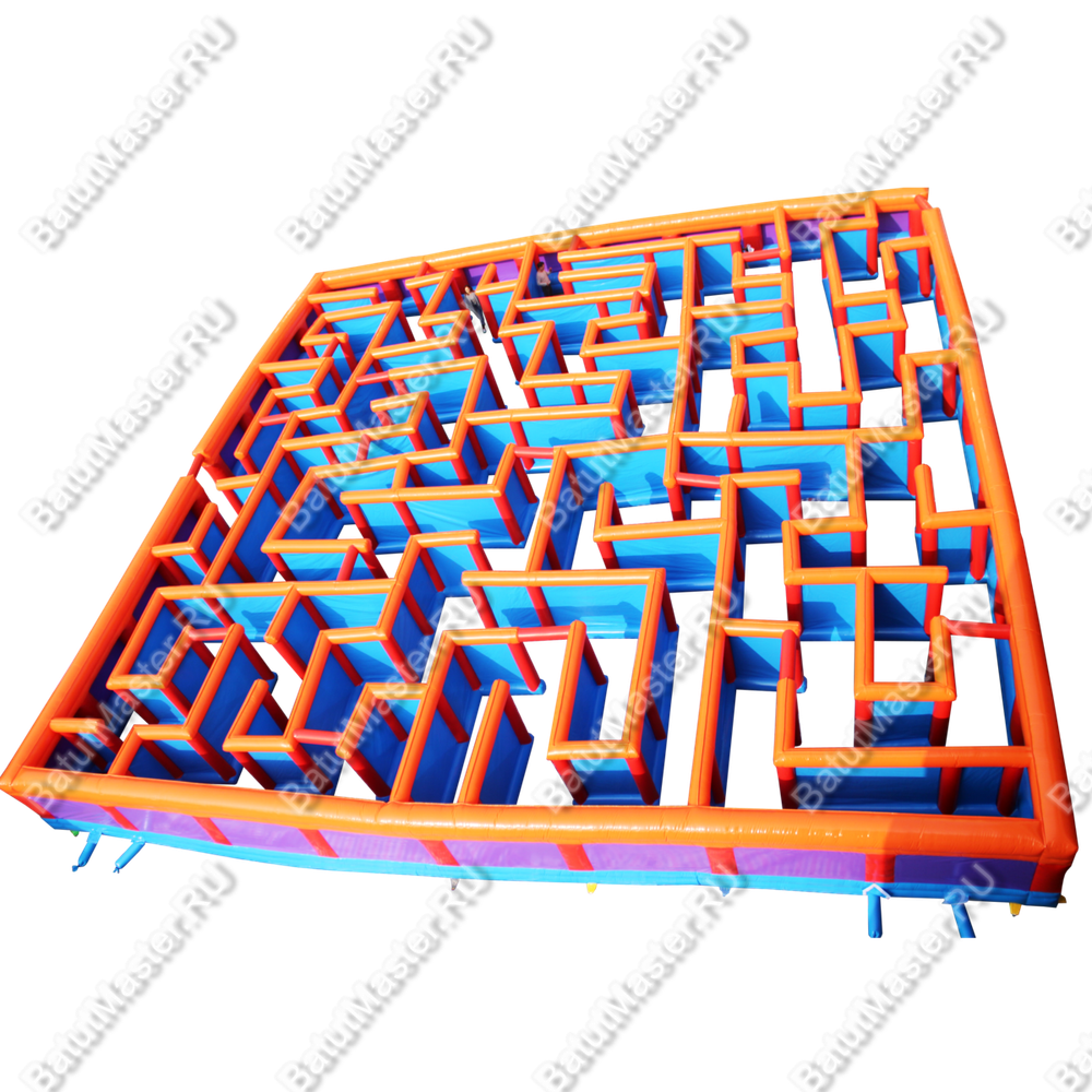 Надувной лабиринт «Иллюзия» размер 12*12*1.70 м