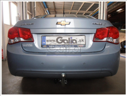 Фаркоп оцинкованный Galia C066A для Chevrolet Cruze седан/хетчбек 2009-2016(паспорт и сертификат в комплекте)(без электрики)