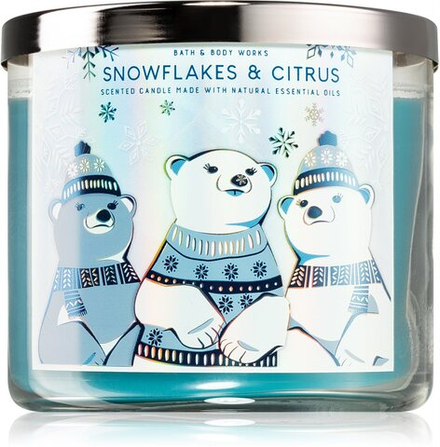 Bath & Body Works Snowflakes & Citrus - ароматическая свеча И. /   411  g  / GTIN 667557469867