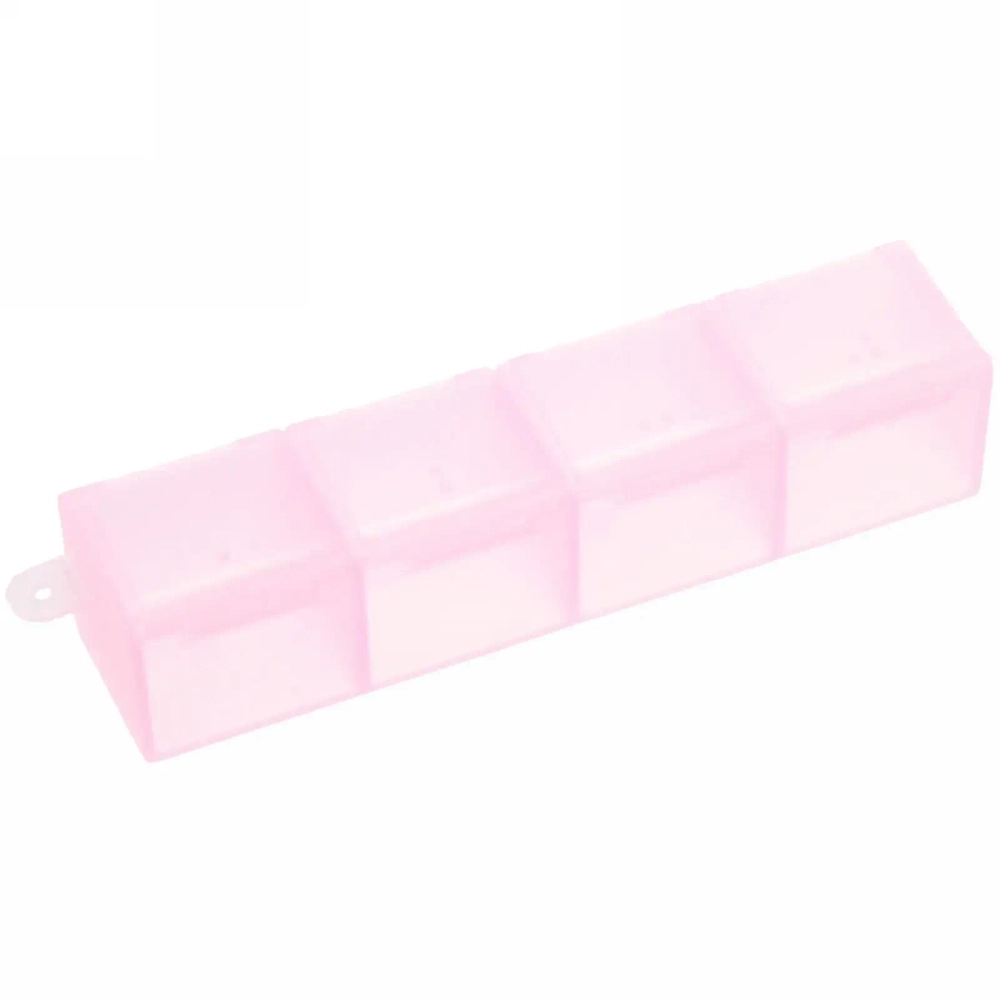 Таблетница - органайзер 4 ячейки «VOSTOKDOM», микс три цвета, 10*2.5*2см