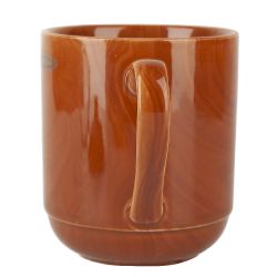 Кружка с крышкой и фильтром "Wooden Grain" v=320мл (фарфор) (индивидуальная упаковка)