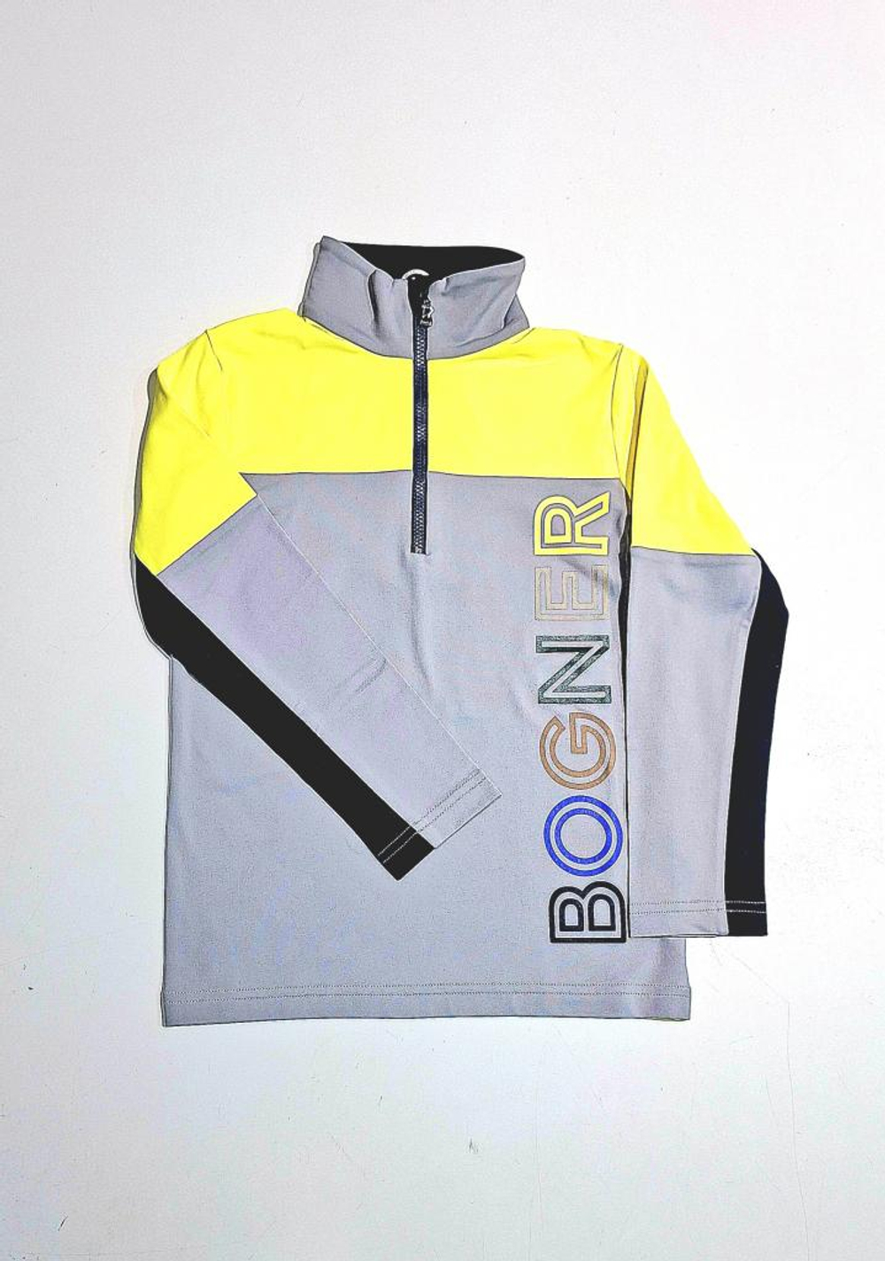 Толстовка BOGNER KIDS MIKO в желтом/сером цвете