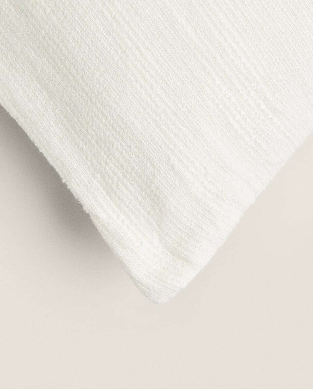 ZARA HOME РЕЛЬЕФНЫЙ ЛЬНЯНОЙ ЧЕХОЛ ДЛЯ ДЕКОРАТИВНОЙ ПОДУШКИ