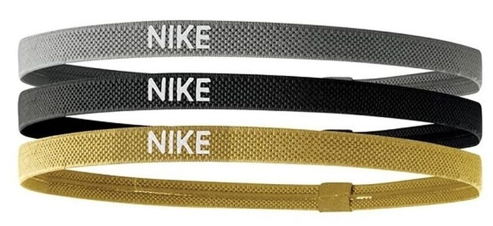 Резинка на голову Nike Elastic Hairbands 3PK - silver/black/gold