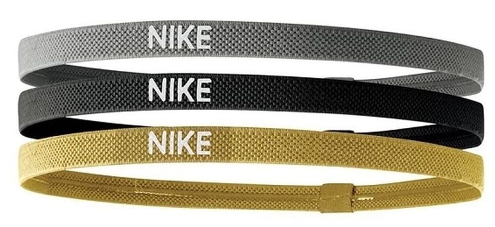 Резинка на голову Nike Elastic Hairbands 3PK - silver/black/gold