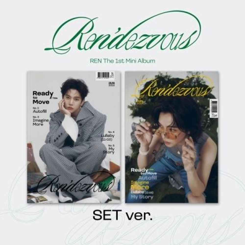 Альбом REN - REN'DEZVOUS 1st Mini Album 2 Version SET