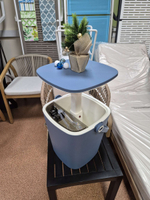 Стол пластиковый мини-бар Tagliamento Pop Up Cool Bar, синий, белый