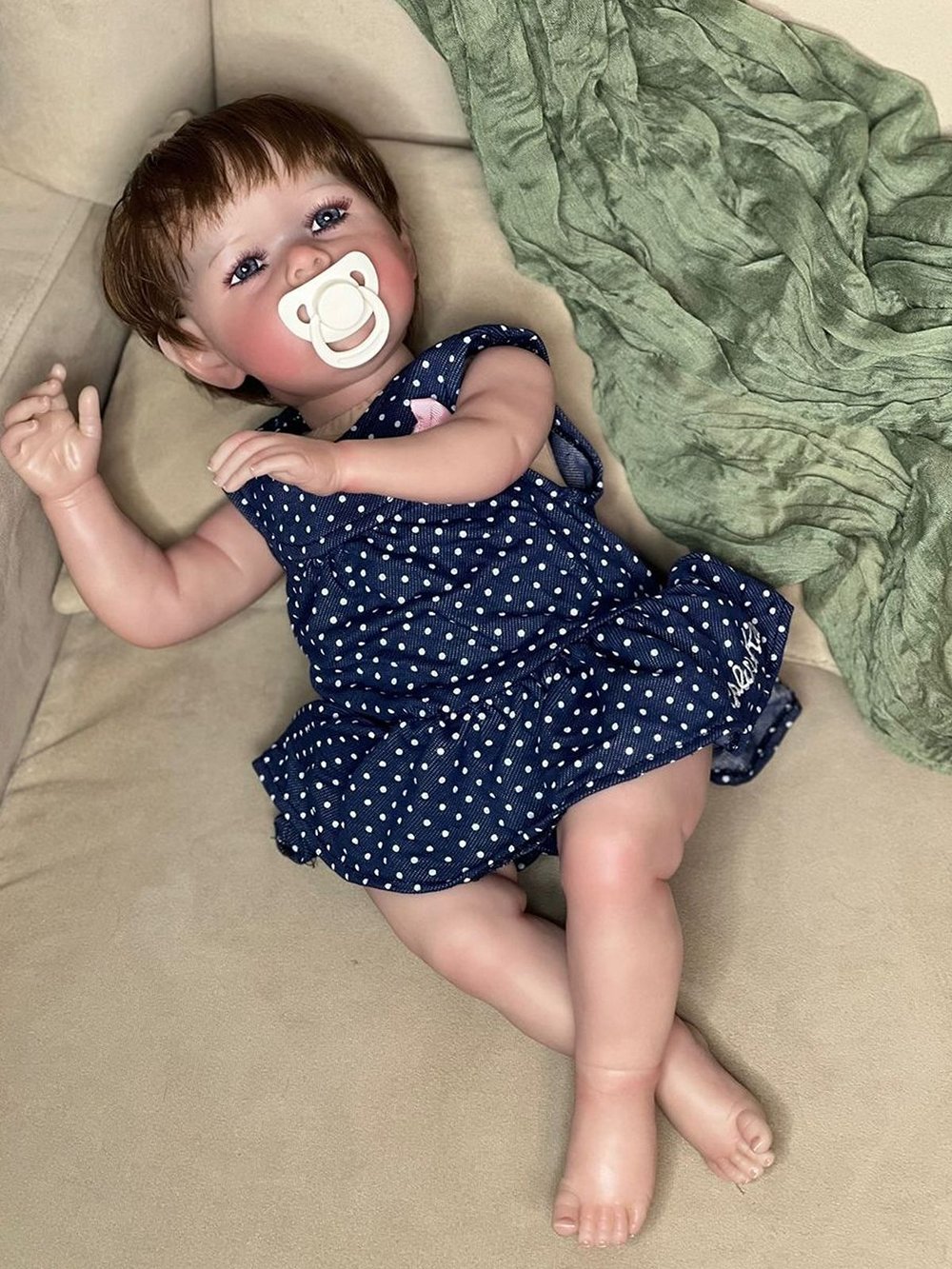 Кукла Реборн мягконабивная 60см в пакете (FA-536)