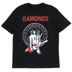 Футболка черная с коротким рукавом группы Ramones