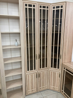 Стеллаж книжный угловой Бруно дуб сонома/дуб сонома правый 350