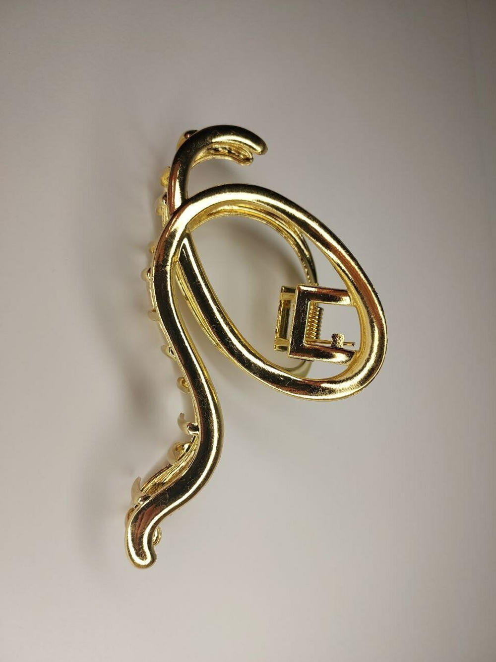 Заколка-краб "Петля". Усиленная. Цвет "Золото"