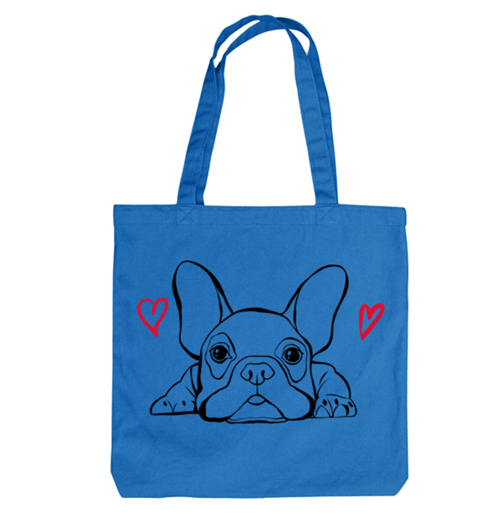 Тканевая сумка "Французский бульдог - любовь"