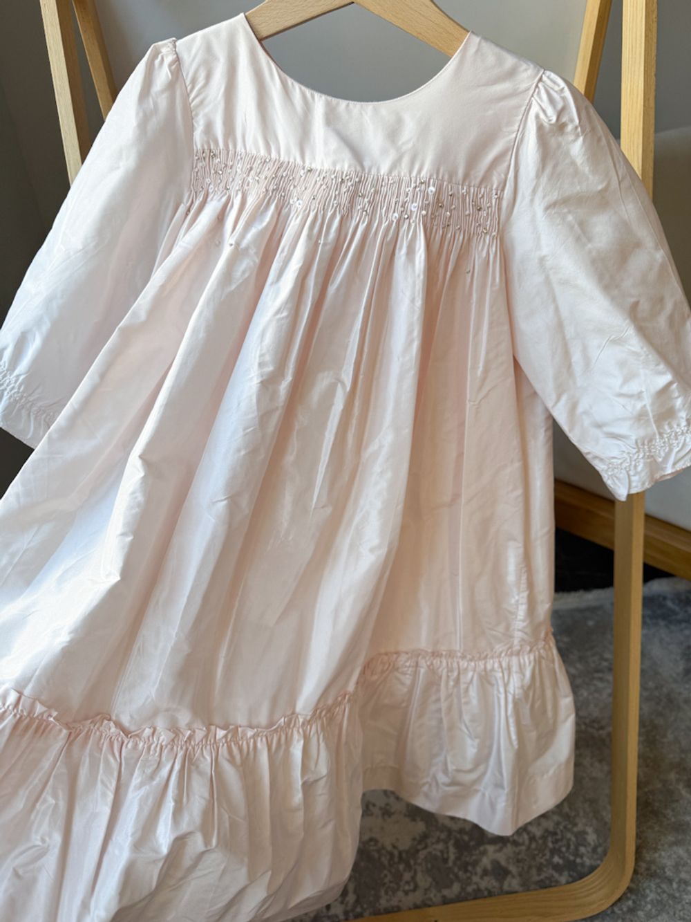 Новое шелковое платье Bonpoint, 128