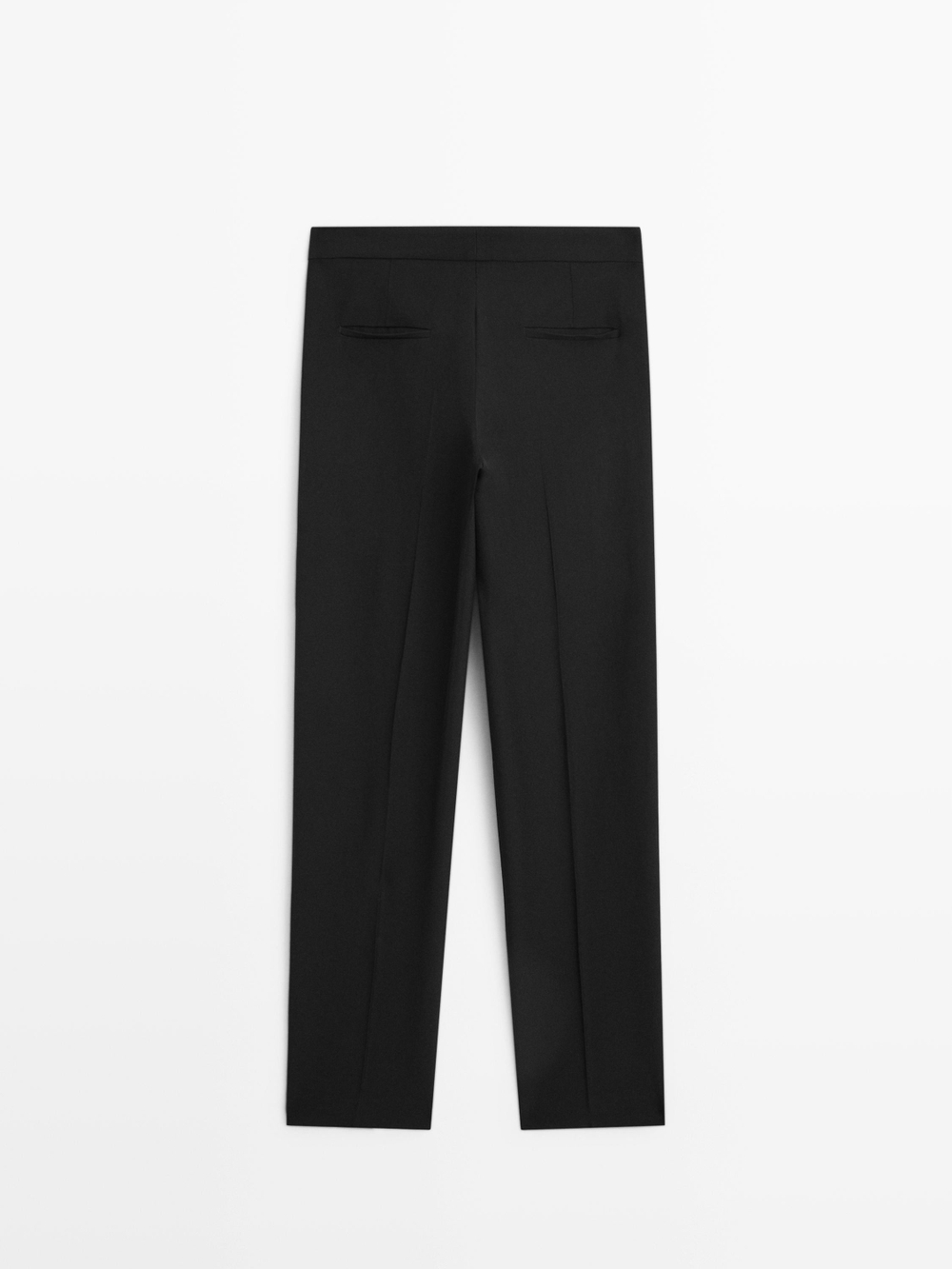 Massimo Dutti Креповые костюмные брюки, черный