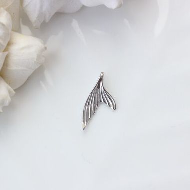 Подвеска Хвост кита мм, родий, П165