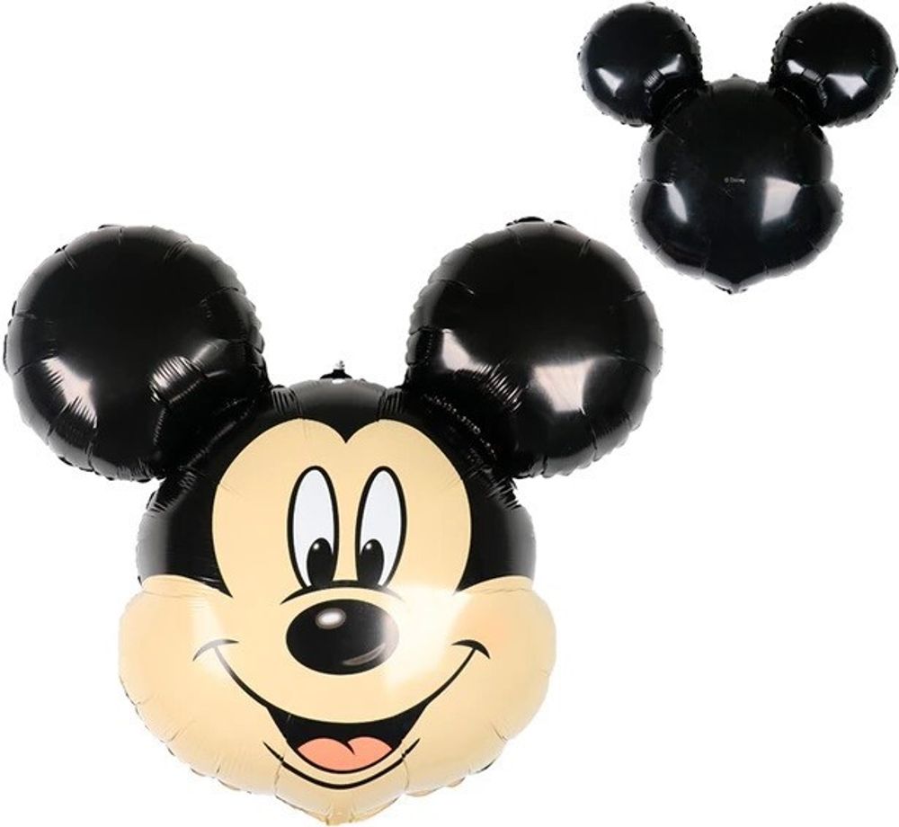 Шар (47''/119 см) Фигура, Голова, Микки Маус, 1 шт.