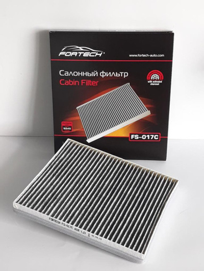 FS-017C(77303-CH) Фильтр салонный угольный FORTECH VAZ:  Priora 2170, 2172  (with "HALLA" cond.) (08