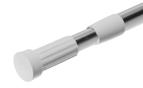 Карниз ХРОМ. (длинный) для штор (140см-260см) САВОЛ  (60/1шт)