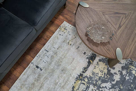 Ковер 160x230 см Garda Decor Ascona бежев-коричневый вискоза ручная работа