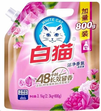 WHITE CAT гель для стирки Роза 2,3кг+800 гр.